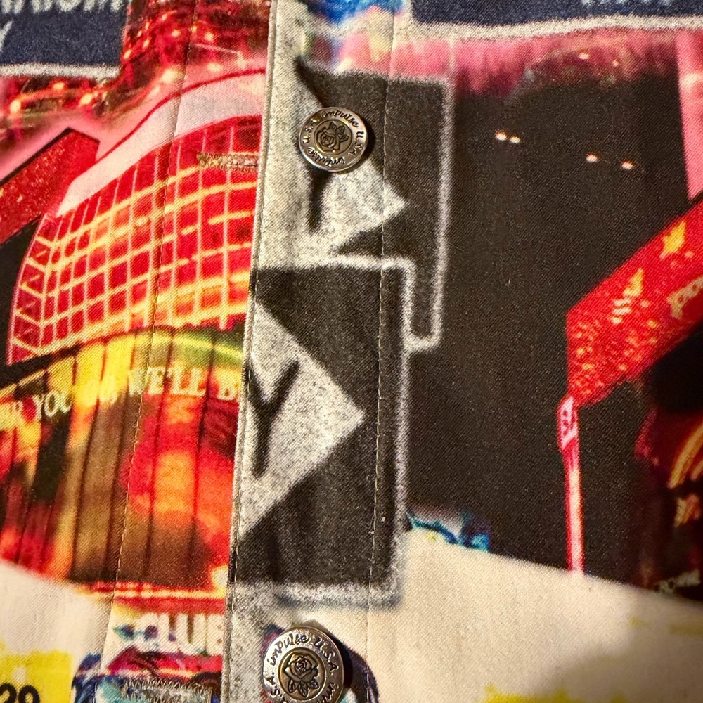 Vibrant Cityscape Bomber Jacket - image 3